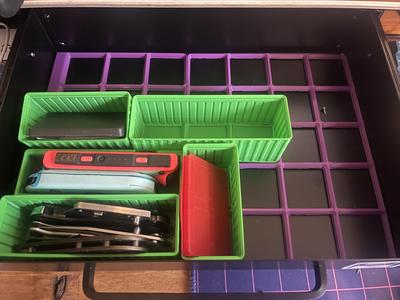 Gridfinity 3×5 insert for 13in under desk drawer