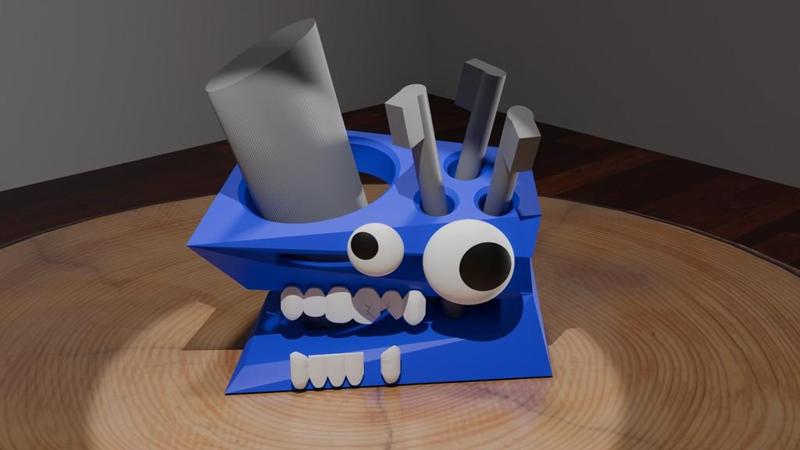 Broken Smile Toothbrush Holder