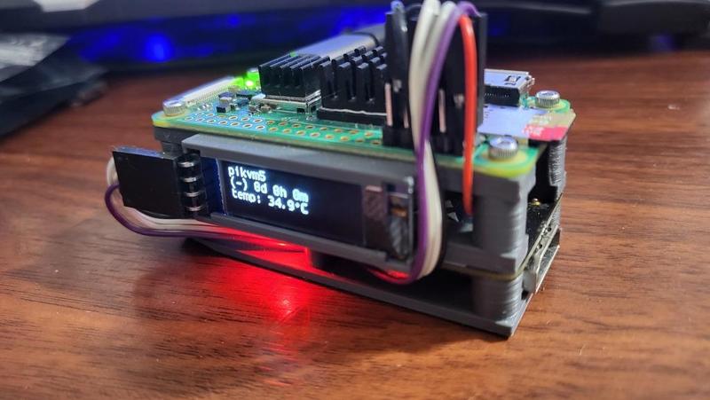 PiKVM Pi Zero 2 W Case with Optional Fan And 0.91 inch OLED