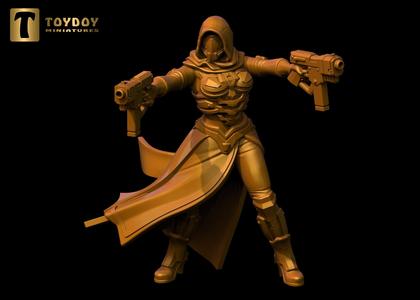SCI-FI Miniature women soldier (Model 7)