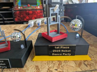 FRC Robot Dance Party Trophies