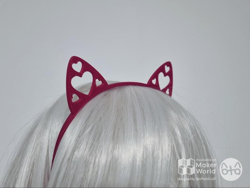 Headband: Hearts Cat Ears