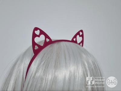 Headband: Hearts Cat Ears