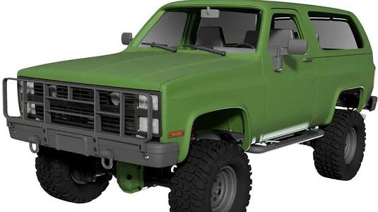 3D Printed RC Car Military Chevrolet K5 Blazer( M1009) by AN3DRC