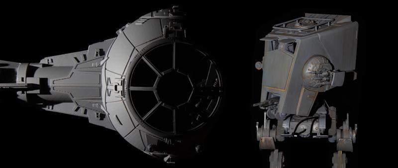 Starwars AT-ST and Tie Fighter collection