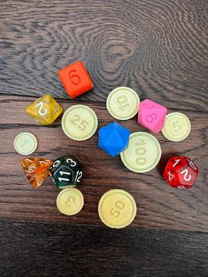 Simple Board Game Coins