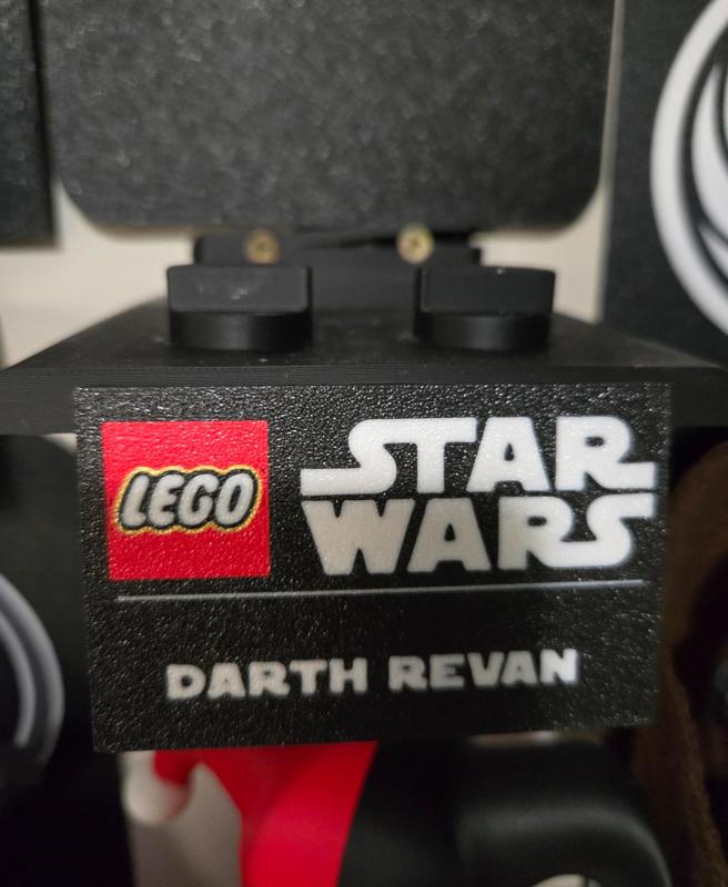 Darth Revan Multicolor Namplates and Backerplates