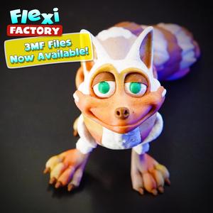 Cute Flexi Print-in-Place Fox with 3MF and XL Versions Included!