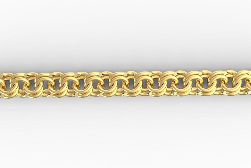 Chino link chain figaro bismarck