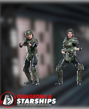 Colonial Marine – Pose 1 – Aliens