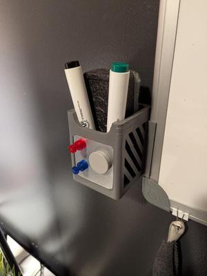 Quartet Whiteboard Caddy with Storage for Magnets