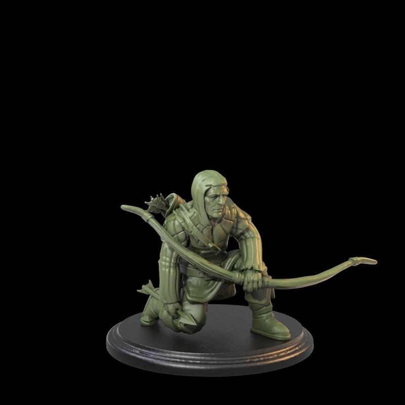 Crouched Archer Pre-Supported