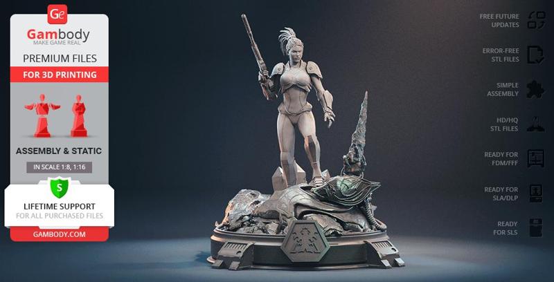 Ghost Kerrigan 3D Printing Figurine | Assembly