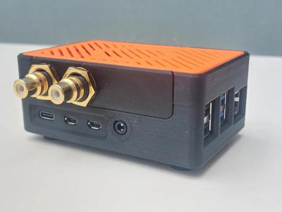 Modular case for Raspberry PI4 and an HiFi hat (Audiophonics, Hifiberry) or 1-wire