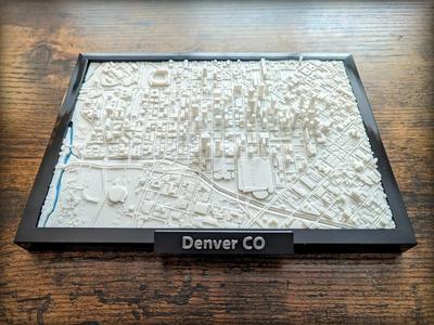 Denver Colorado 3D Miniature