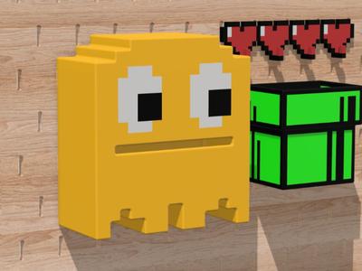 Pac-Man Tissue Box Compatible with IKEA SKÅDIS Pegboard