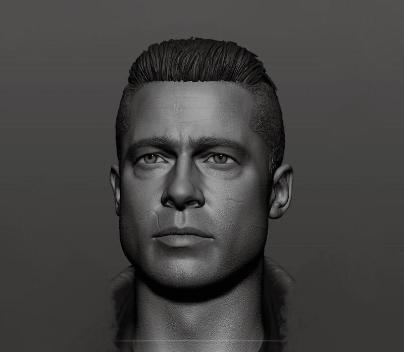 Brad Pitt – Fury Likeness
