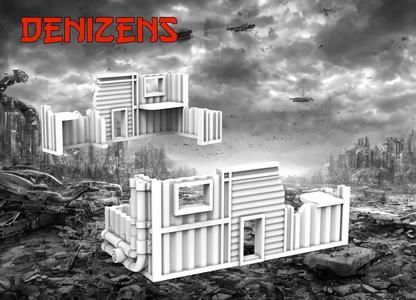 Denizens 8mm Pocket Wargame Large Building No5 – Wargames
