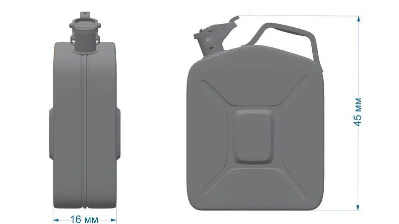 1/10 Scale Fuel / water tank canister STL