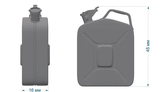 1/10 Scale Fuel / water tank canister STL