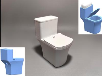 Closestool shaped  charging dock of Airpods