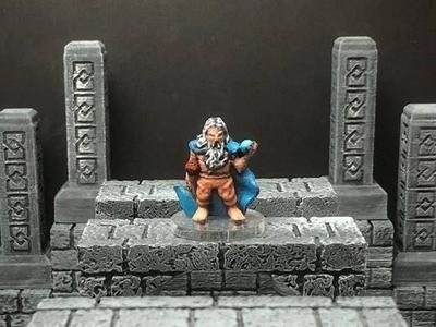 Thyrik, Hill Dwarf Sorcerer (28mm/Heroic scale)