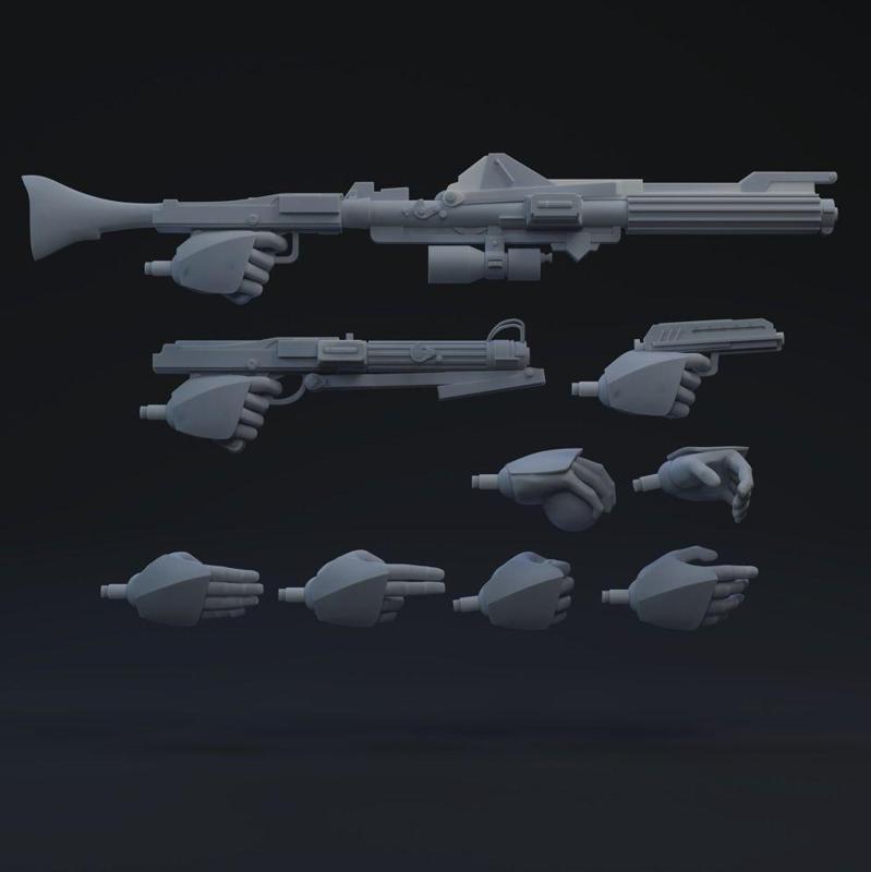 Clone Trooper One-Twelfth Scale Hands
