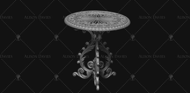 Bistro Garden Table for patio 3D print model