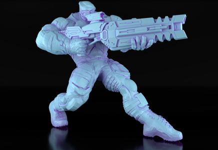 Sci Fi/ Cyberpunk Soldier