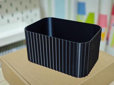 Shipping container style storage box