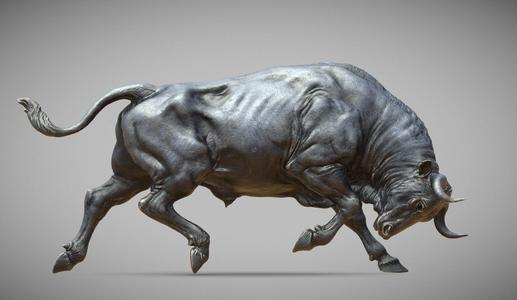 Bull attack – 3D Sculpting – High Poly