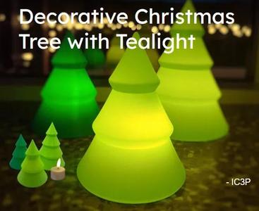Decorative Christmas Tree with Tealight