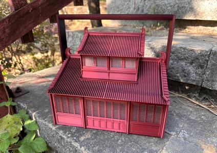 Traditional Chinese Style Ancient Houses | Handheld Box | Glue-Free