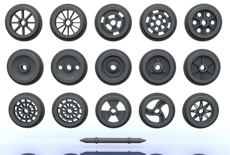 OO Scale Train – Wheel Collection