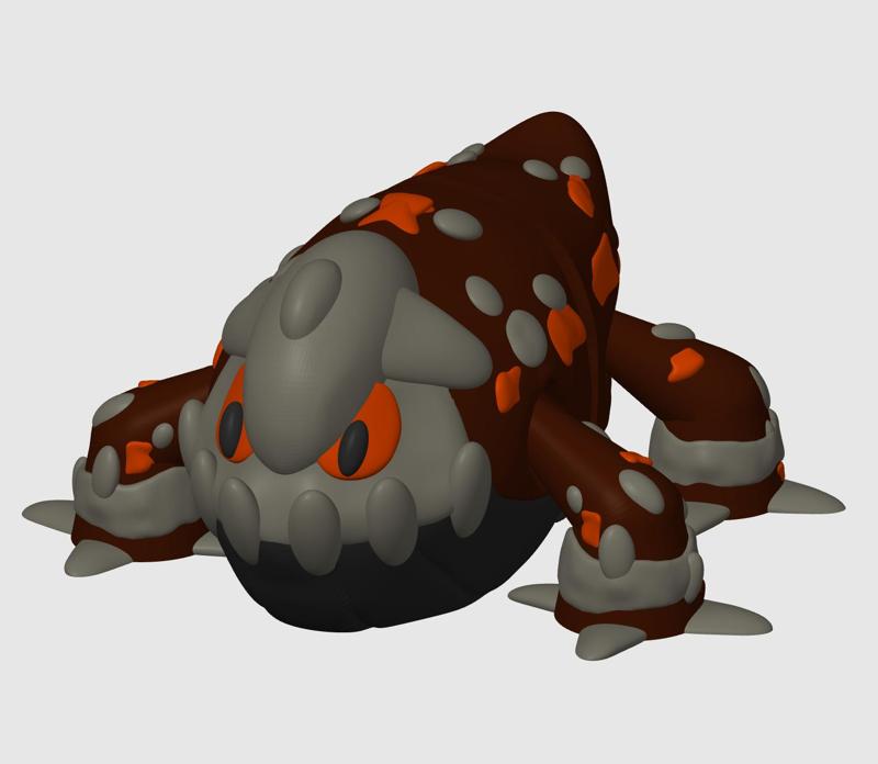 Articulated Heatran Pokemon (3mf included)