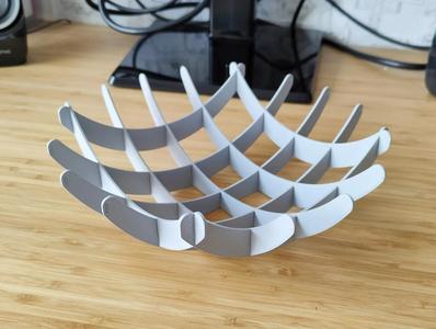 Parametric Waffle Bowl Decoration – Home decor
