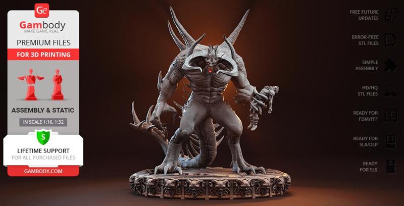 Diablo II Classic 3D Printing Figurine | Assembly