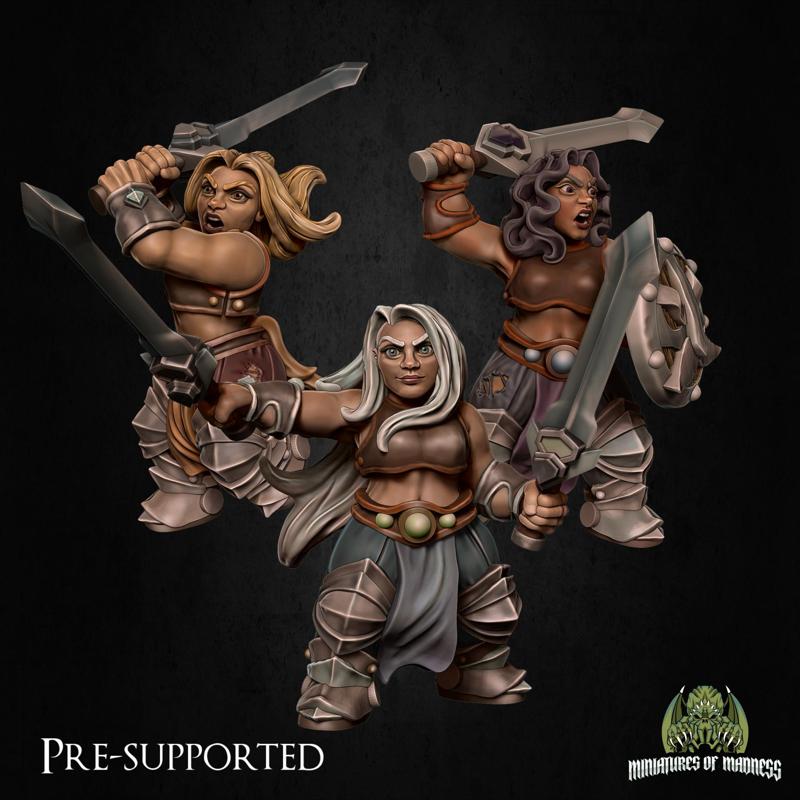 Female Dwarf Soldier Set [PRE-SUPPORTED]