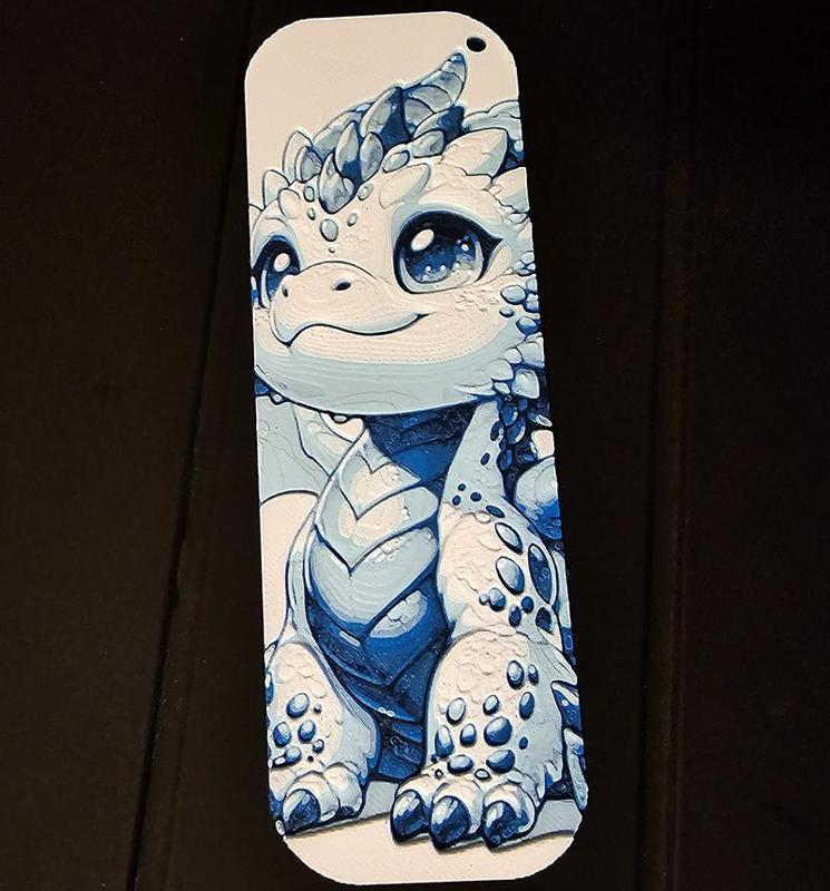 Dragon Bookmark 5 – Hueforge – 4 Colors