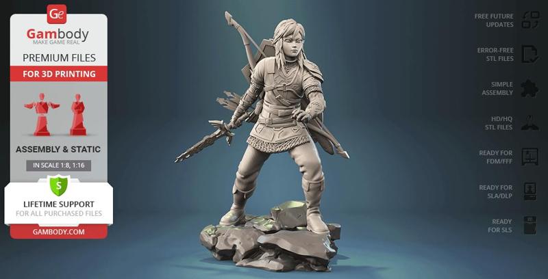 Link Tears of the Kingdom 3D Printing Figurine | Assembly