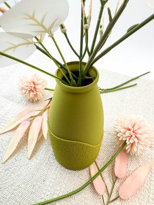Fuzzy Skin Milk Bottle Vase (Multi-Texture)