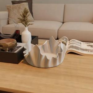Bowl with interesting Cloth Style. Unique Centrepiece.