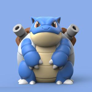 Chibi Blastoise (Easy Print No Supports)