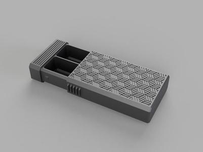 Small Slide Box With Japanese Pattern | No support