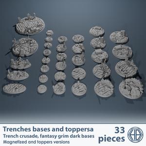 Bases and toppers - trench crusade - trenches