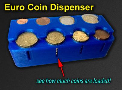Euro Coin Dispenser for shopping