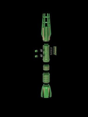 Green Ranger Lightsaber with LED Blade