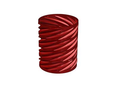 Vase with indentations