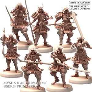 003 JAPAN Undead Samurai Zombie Army Pack with Different Weapons
