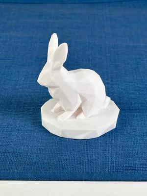 LOW POLY RABBIT FIGURE
